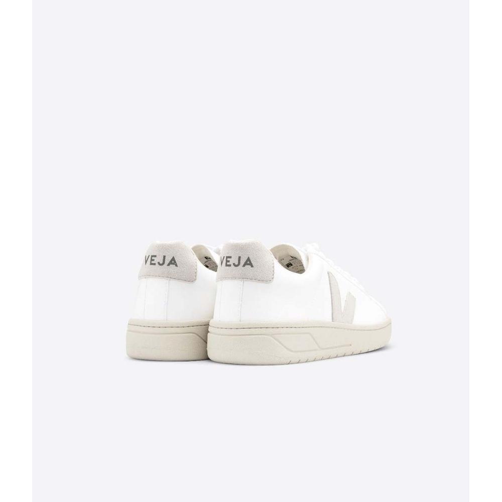 White/Beige Women's Veja URCA CWL Sneakers | AU 630UZG